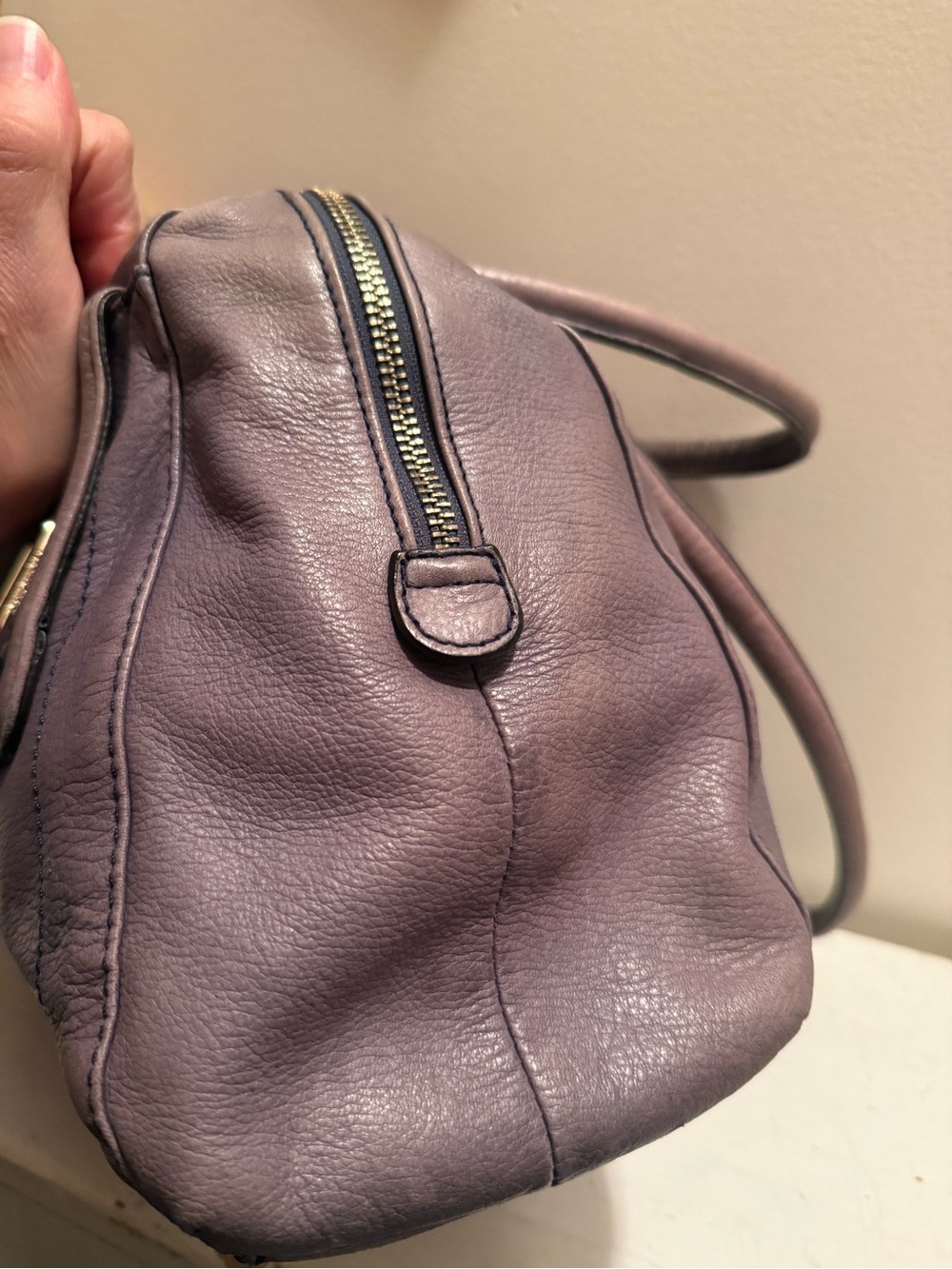 B. MAKOWSKY LEATHER TOTE CARRYALL SATCHEL BAG SHOPPER PURSE GREY GRAY - Picture 13 of 16